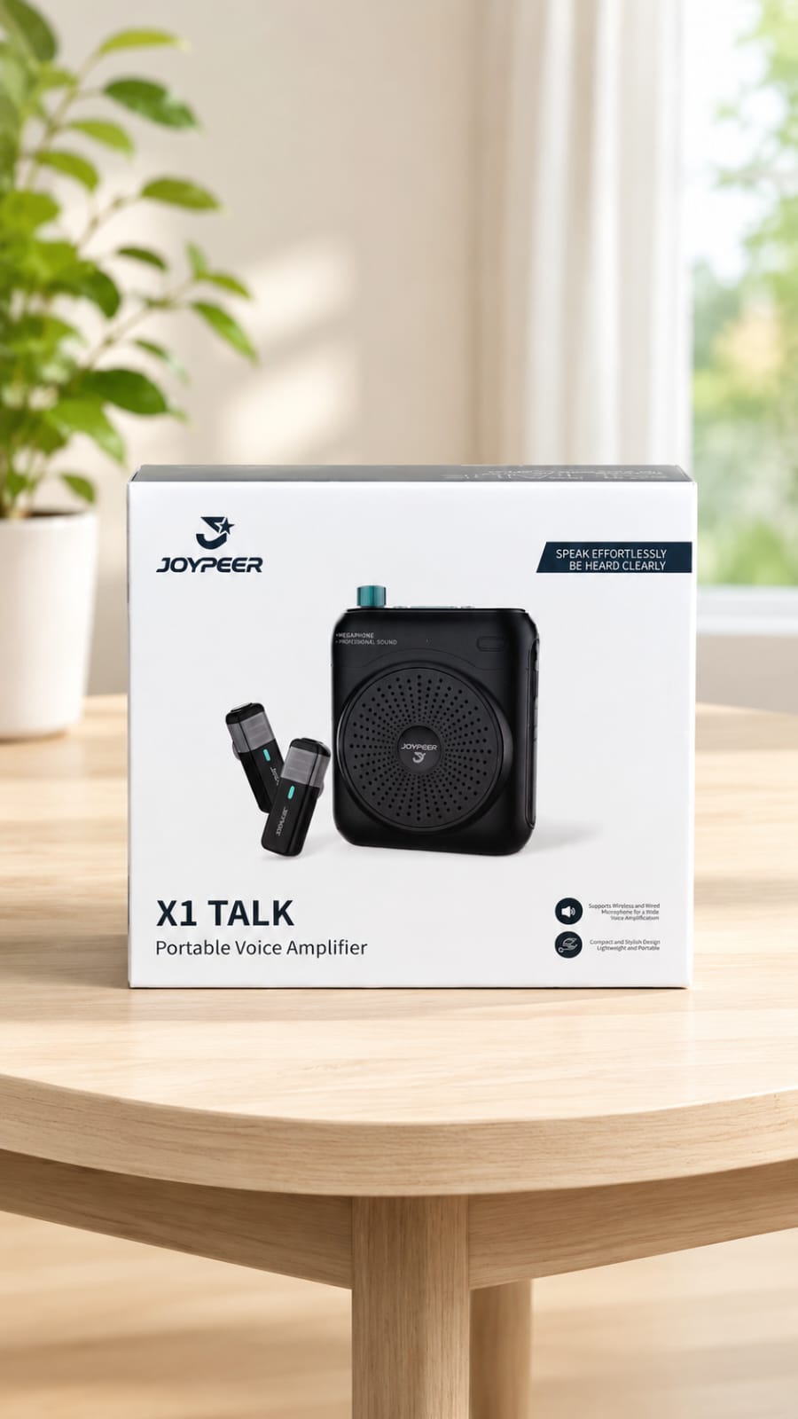 Joypeer X1 Talk Voice Amplifier with Wireless Microphone for Teachers & Tour Guides